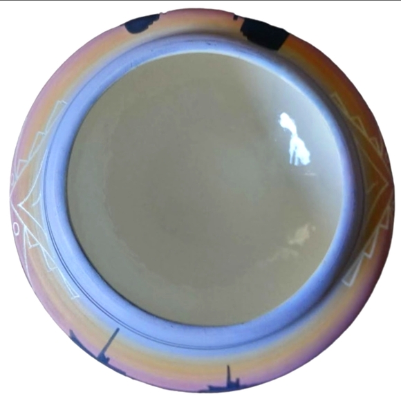 Native American Navajo Hand Painted Incised Art Pottery Southwestern Signed Vtg - Picture 10 of 13